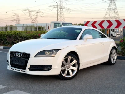 2008 Audi TT 45 TFSI S line Package 4 Cylinders Petrol Engine White Red Coupe GCC Specs
