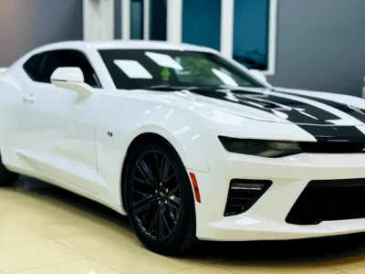 2018 Chevrolet Camaro SS 6.2 Litres V8 Petrol Engine White Red Coupe GCC Specs