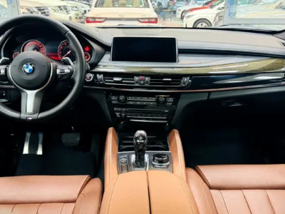 2018 BMW X6 50i M Sport 8 Cylinders Petrol Engine White Brown SUV GCC Specs Automatic