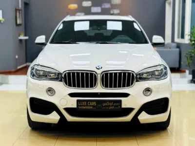 2018 BMW X6 50i M Sport 8 Cylinders Petrol Engine White Brown SUV GCC Specs Automatic
