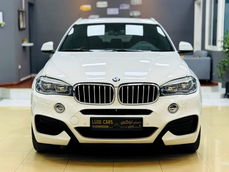 2018 BMW X6 50i M Sport 8 Cylinders Petrol Engine White Brown SUV GCC Specs Automatic