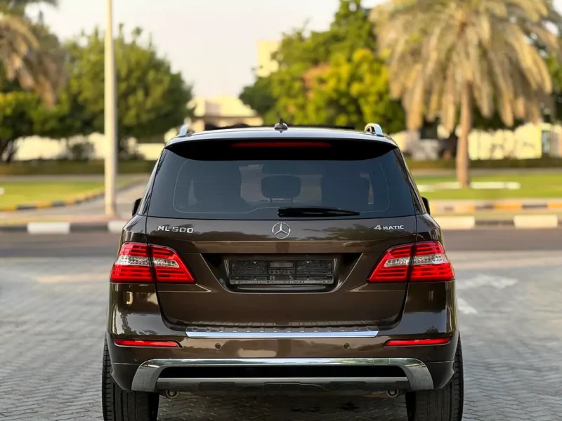2013 Mercedes-Benz M-Class ML 500 8 Cylinders Petrol Engine Brown SUV GCC Specs