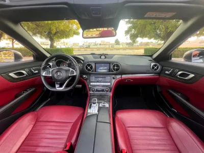 2017 Mercedes-Benz SL-Class SL 400 6 Cylinders Petrol Engine Grey Red Convertible