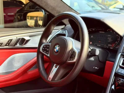2019 BMW 8-Series M850i xDrive 8 Cylinders Petrol Engine Black Red Coupe GCC Specs