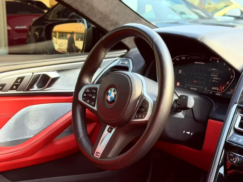 2019 BMW 8-Series M850i xDrive 8 Cylinders Petrol Engine Black Red Coupe GCC Specs