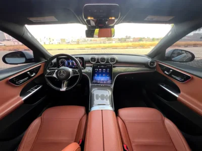 2023 Mercedes-Benz C-Class C300 4Matic 4 Cylinders Petrol Engine White Brown Sedan