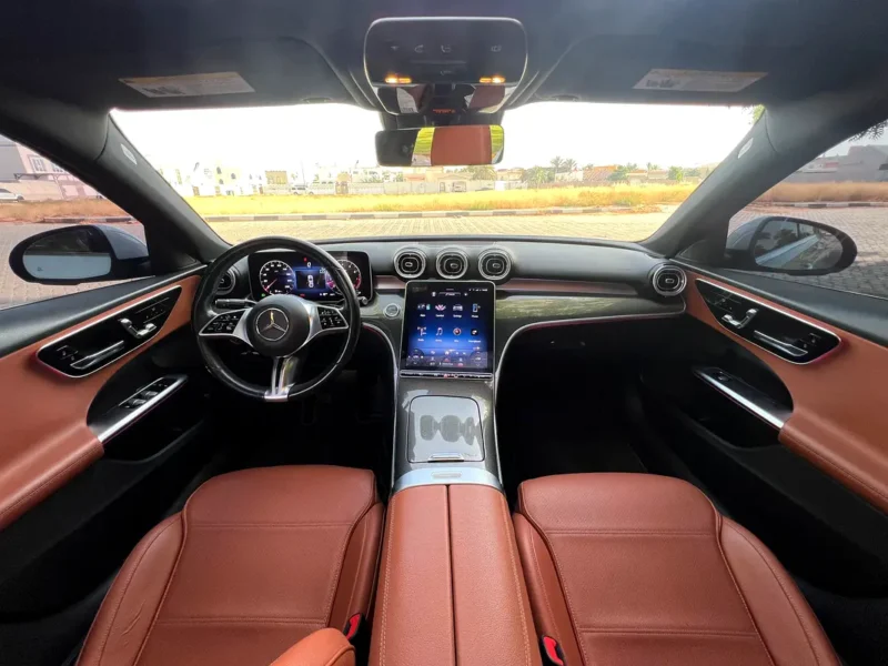 2023 Mercedes-Benz C-Class C300 4Matic 4 Cylinders Petrol Engine White Brown Sedan