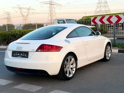2008 Audi TT 45 TFSI S line Package 4 Cylinders Petrol Engine White Red Coupe GCC Specs