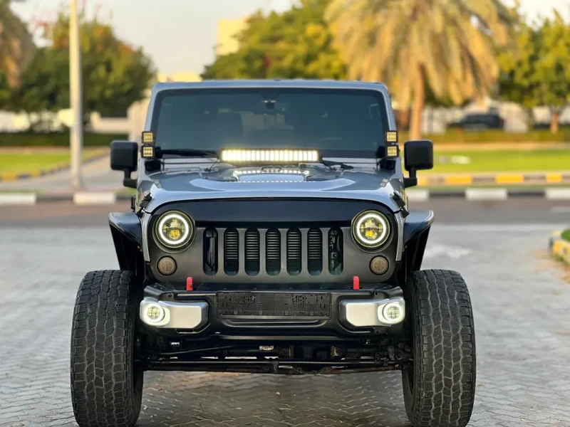 2014 Jeep Wrangler Sport 6 Cylinders Petrol Engine Grey Black SUV GCC Specs