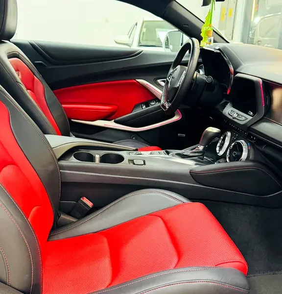 2018 Chevrolet Camaro SS 6.2 Litres V8 Petrol Engine White Red Coupe GCC Specs