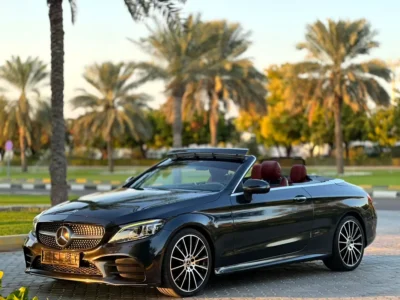 2019 Mercedes-Benz C-Class C 300e 4 Cylinders Hybrid Engine Grey Red Convertible GCC
