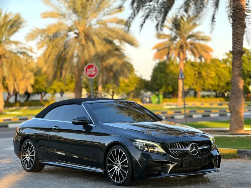 2019 Mercedes-Benz C-Class C 300e 4 Cylinders Hybrid Engine Grey Red Convertible GCC