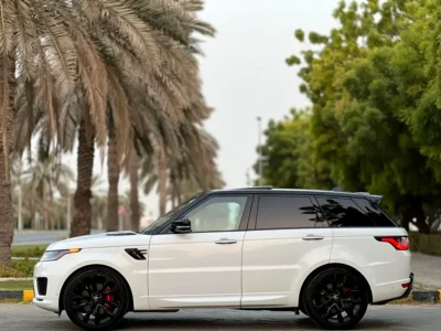 2014 Land Rover Range Rover Sport Supercharged 8 Cylinders Engine White Red SUV GCC Specs