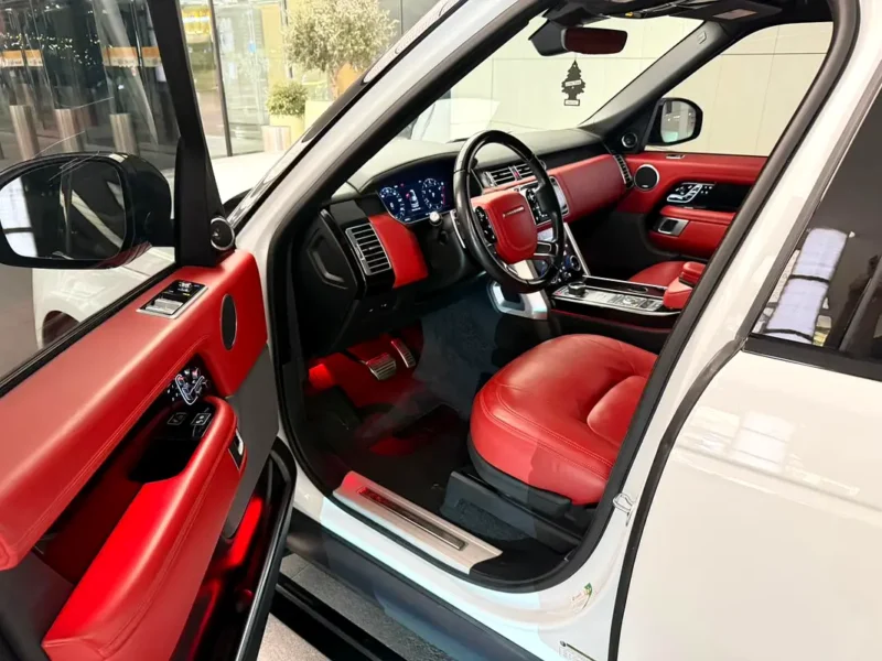 2020 Land Rover Range Rover Autobiography 8 Cylinders Engine White Red SUV Automatic