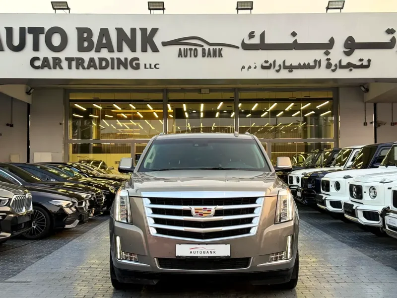 2017 Cadillac Escalade Premium 8 Cylinders Petrol Engine Gold Brown SUV GCC Specs