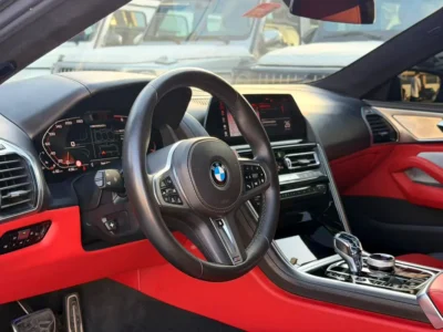 2019 BMW 8-Series M850i xDrive 8 Cylinders Petrol Engine Black Red Coupe GCC Specs