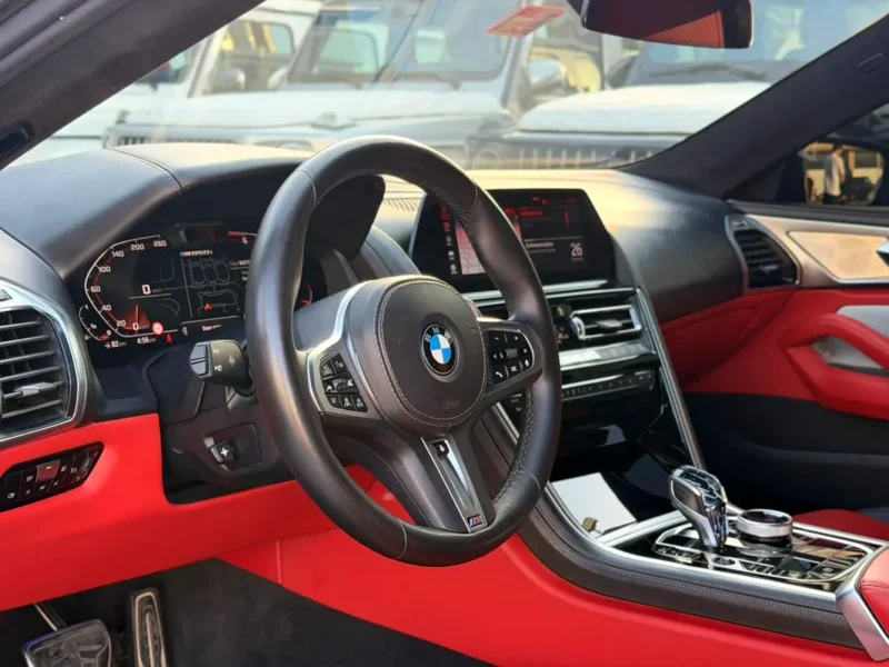 2019 BMW 8-Series M850i xDrive 8 Cylinders Petrol Engine Black Red Coupe GCC Specs