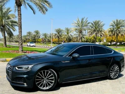 2018 Audi A5 40 TFSI 4 Cylinders Petrol Engine Grey Brown Sedan GCC Specs Excellent Condition