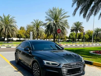 2018 Audi A5 40 TFSI 4 Cylinders Petrol Engine Grey Brown Sedan GCC Specs Excellent Condition