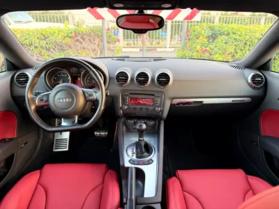 2008 Audi TT 45 TFSI S line Package 4 Cylinders Petrol Engine White Red Coupe GCC Specs
