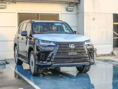 2025 Lexus LX700h 3.5 Litres V6 Twin-Turbo Hybrid Engine Black Orange SUV GCC Specs