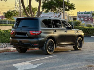 2019 Nissan Patrol LE Platinum 5.6 L V8 Full Convert To 2020 Black Red SUV GCC Specs