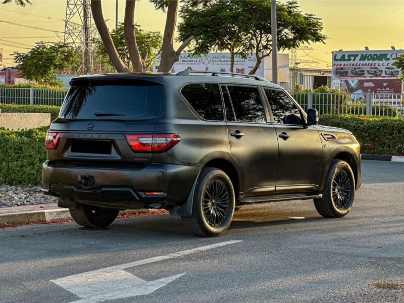 2019 Nissan Patrol LE Platinum 5.6 L V8 Full Convert To 2020 Black Red SUV GCC Specs