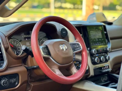 2019 Dodge Ram 1500 Laramie 8 Cylinders Petrol Engine Black Beige Pickup Truck GCC Specs
