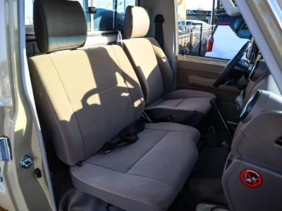 2025 Toyota Land Cruiser 70 Series 4.0L V6 Single Cab Utility Beige Pickup Truck MT GCC