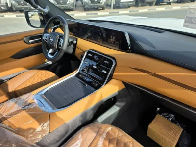 2026 Nissan Patrol LE Platinum City 3.5L Twin Turbo 6 Cylinders Petrol Engine White Tan SUV