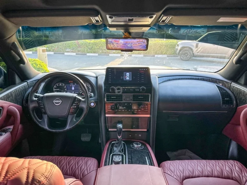 2019 Nissan Patrol LE Platinum 5.6 L V8 Full Convert To 2020 Black Red SUV GCC Specs