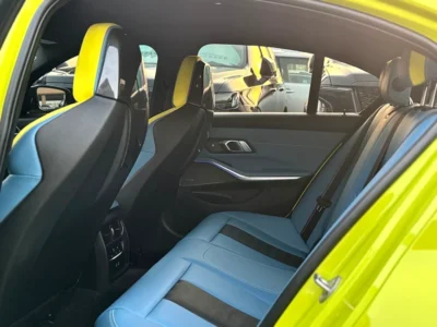 2022 BMW M3 Competition 6 Cylinders Petrol Engine Yellow Blue Sedan American Specs
