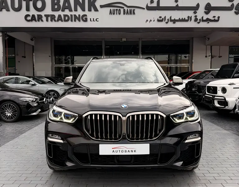 2021 BMW X5 M50i 8 Cylinders Petrol Engine Blue Brown SUV GCC Specs Automatic