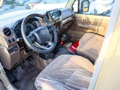 2025 Toyota Land Cruiser 70 Series Std 4.0L V6 Single Cab Utility Beige Pickup Truck GCC Specs