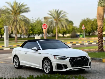 2021 Audi A5 45 TFSI Quattro 4 Cylinders Petrol Engine White Beige Convertible American Specs