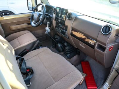 2025 Toyota Land Cruiser 70 Series 4.0L V6 Single Cab Utility Beige Pickup Truck MT GCC