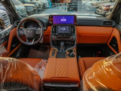 2025 Lexus LX700h 3.5 Litres V6 Twin-Turbo Hybrid Engine Black Orange SUV GCC Specs