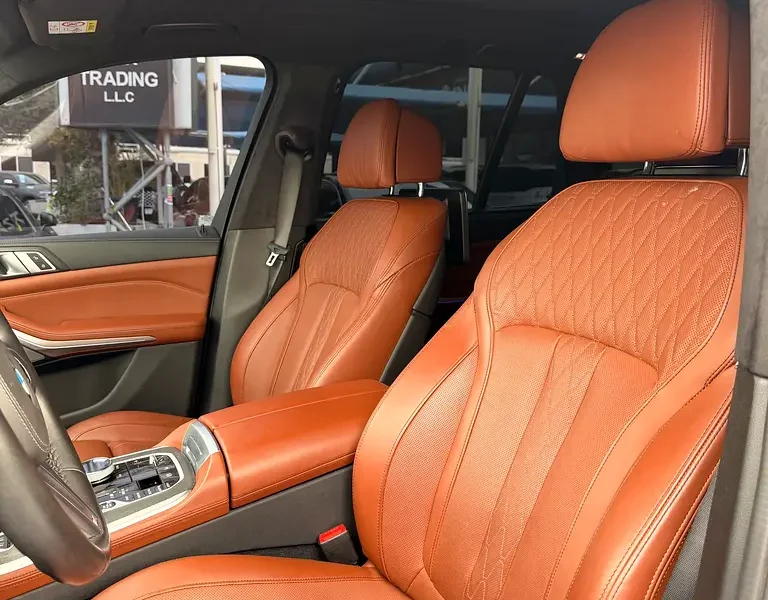 2021 BMW X5 M50i 8 Cylinders Petrol Engine Blue Brown SUV GCC Specs Automatic