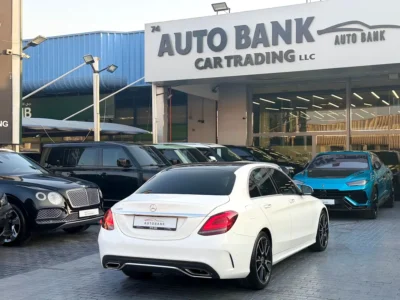 2020 Mercedes-Benz C-Class C200 4 Cylinders Petrol Engine White Red Coupe GCC Specs