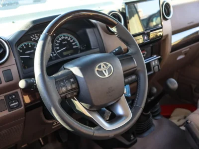 2025 Toyota Land Cruiser 70 Series 4.0L V6 Single Cab Utility Beige Pickup Truck MT GCC