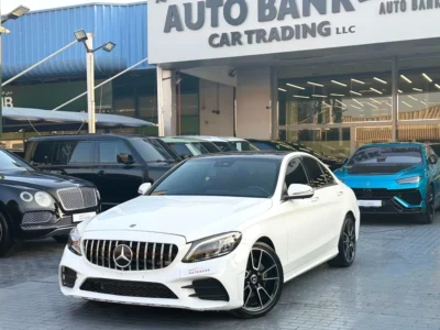 2020 Mercedes-Benz C-Class C200 4 Cylinders Petrol Engine White Red Coupe GCC Specs