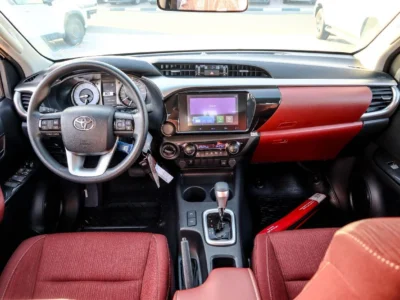 2026 Toyota Hilux DC AT 2.7 L 4-cylinder Petrol Dual VVT-i Engine White Red Pickup Truck GCC