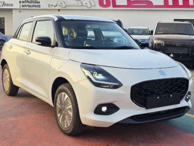 2026 Suzuki Swift GLX 1.2L 4 Cylinder Two Tone White Color with Black Roof Hatchback