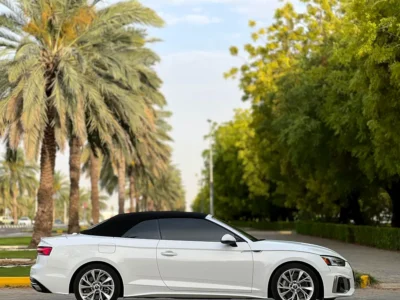 2021 Audi A5 45 TFSI Quattro 4 Cylinders Petrol Engine White Beige Convertible American Specs