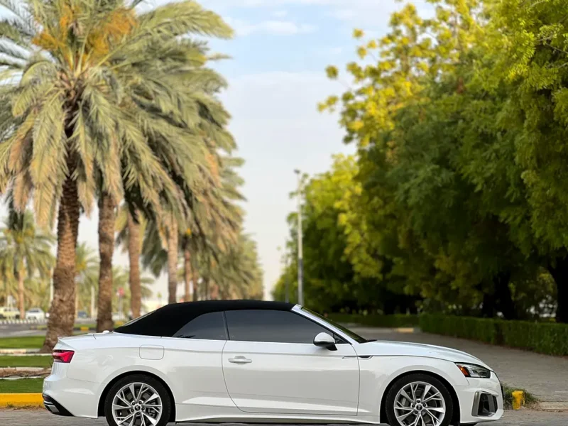 2021 Audi A5 45 TFSI Quattro 4 Cylinders Petrol Engine White Beige Convertible American Specs