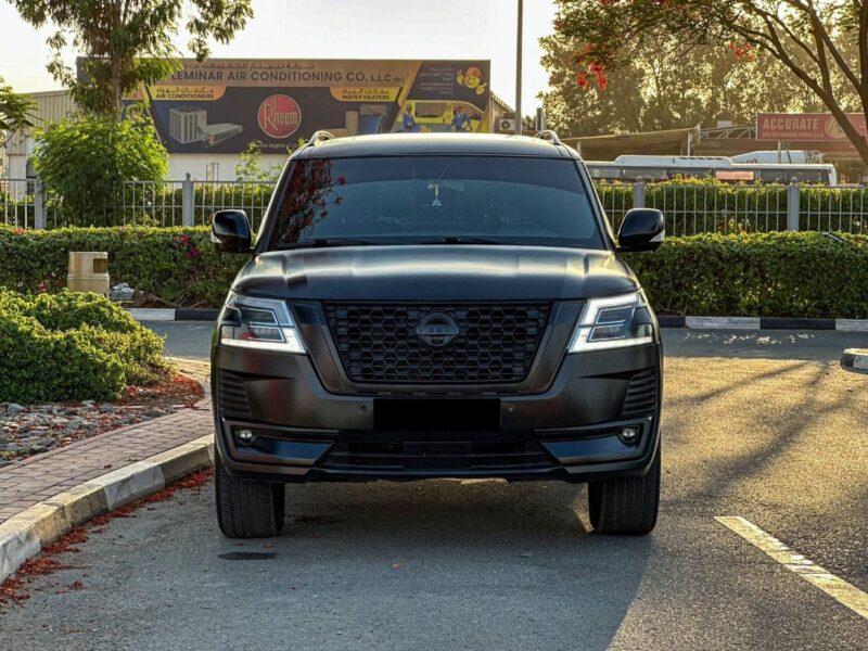 2019 Nissan Patrol LE Platinum 5.6 L V8 Full Convert To 2020 Black Red SUV GCC Specs