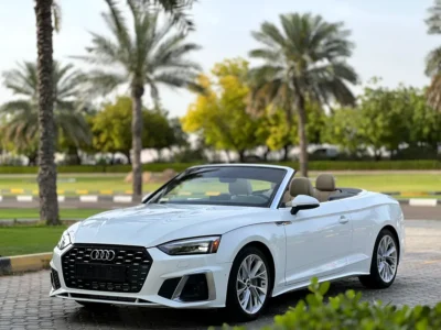 2021 Audi A5 45 TFSI Quattro 4 Cylinders Petrol Engine White Beige Convertible American Specs