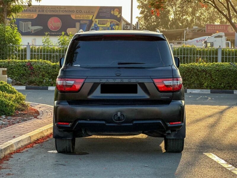 2019 Nissan Patrol LE Platinum 5.6 L V8 Full Convert To 2020 Black Red SUV GCC Specs