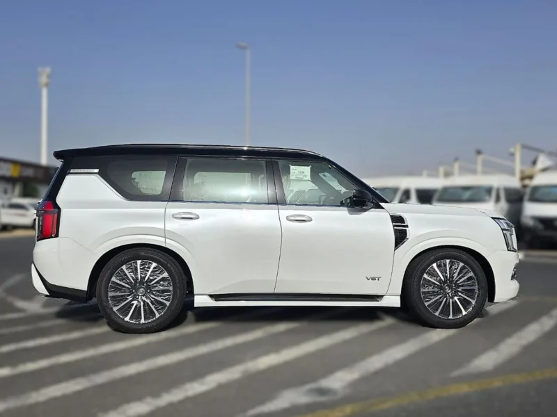 2026 Nissan Patrol LE Platinum City 3.5L Twin Turbo 6 Cylinders Petrol Engine White Tan SUV