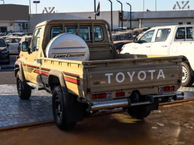 2025 Toyota Land Cruiser 70 Series 4.0L V6 Single Cab Utility Beige Pickup Truck MT GCC